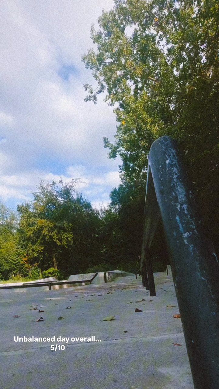 Some days just don't hit. 
#skatepark #session #crew #friends #unity #nugen #topsoul #rail #grind 