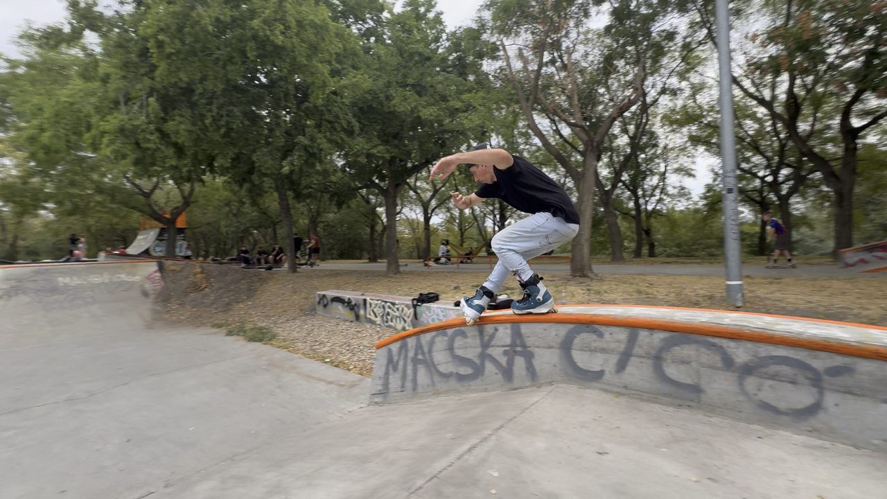 Rollerblading clip