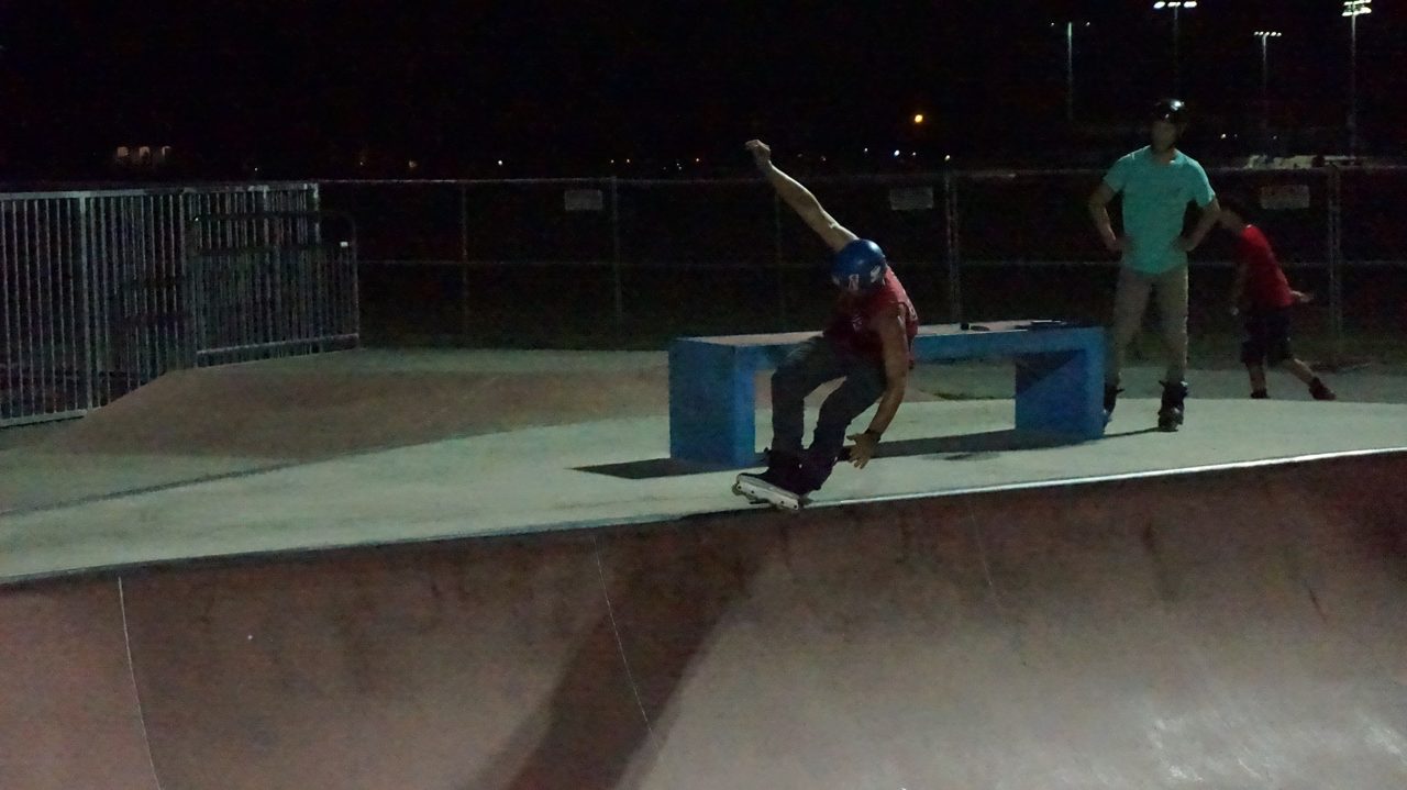 Allen in the bowl #trick #crew #skatepark #session 