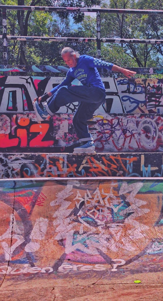 Makio Criss Grab La Grada de Skatepark Parque Lira #trick #skatepark #spot 