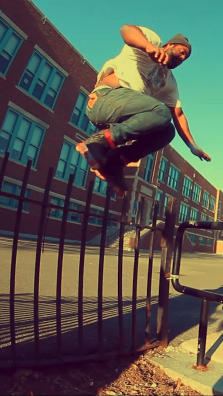 Disaster Sweatstance over a spiked fence. - Brandon Ford