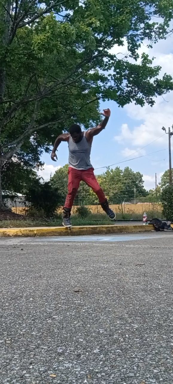 #trick #spot  street curb fast slide 