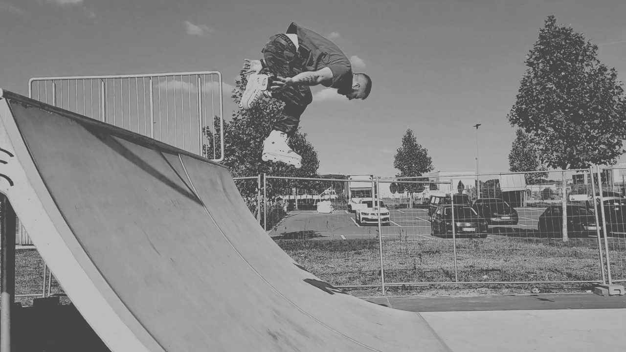 Rollerblading clip