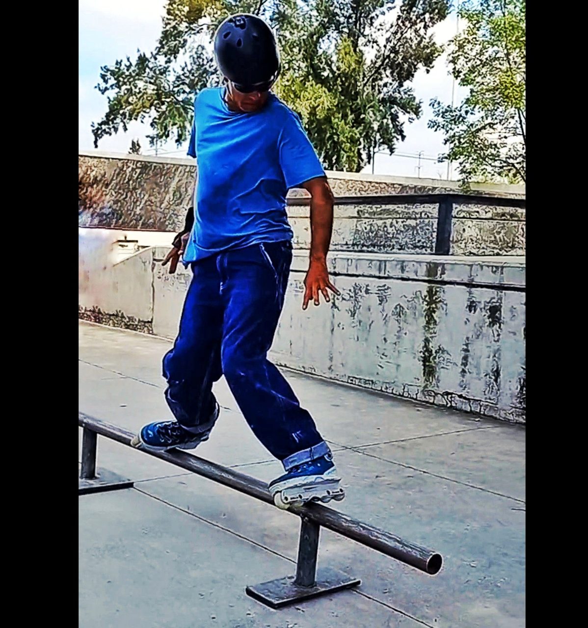 Frontside Flat Skatepark Cantera #trick #spot #skatepark #city 
