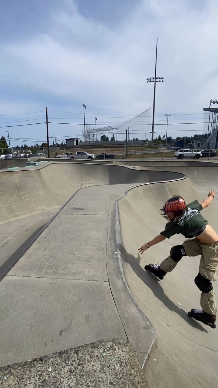 Rollerblading clip