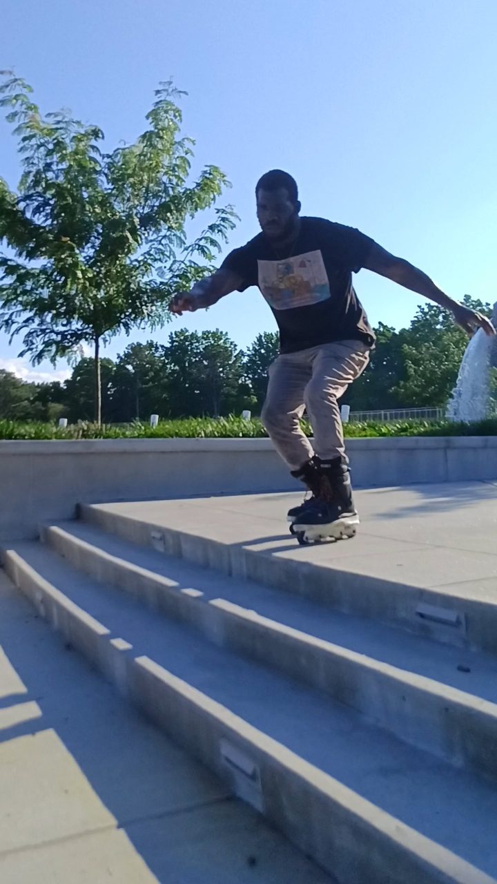 Rollerblading clip