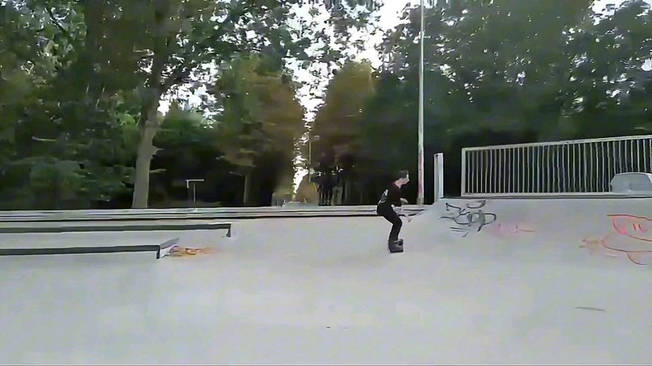 Back nugen fakie out to drone crash 💥 😆 #session #skatepark #trick #crew 