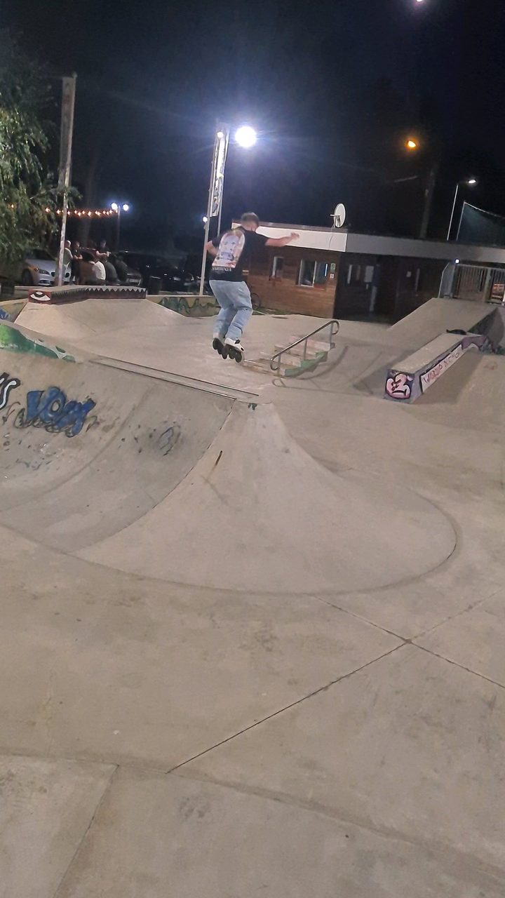 Rollerblading clip
