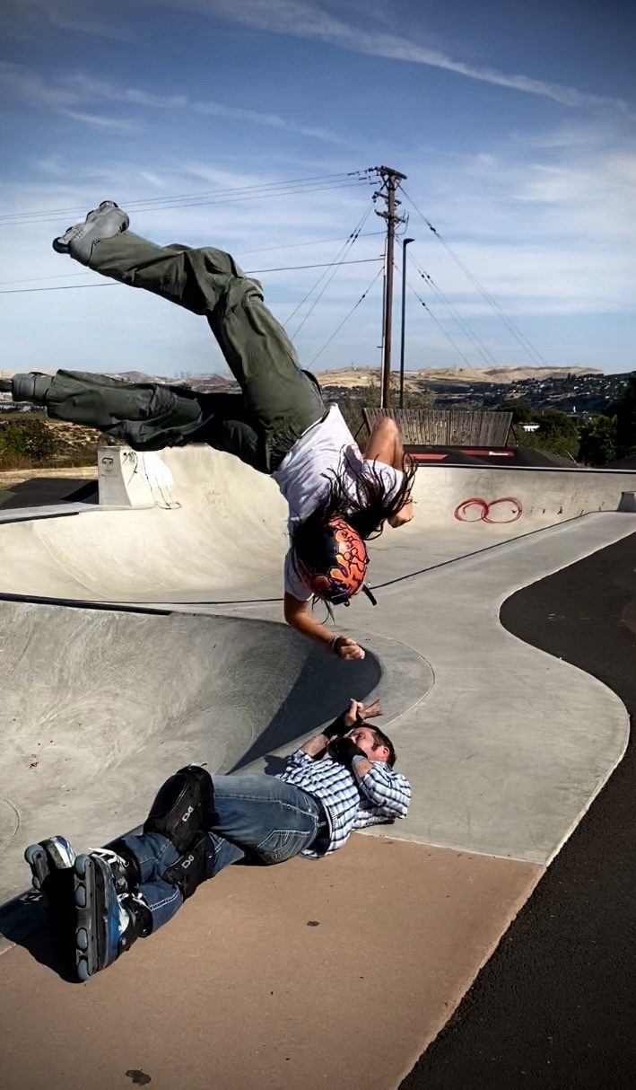Rollerblading clip