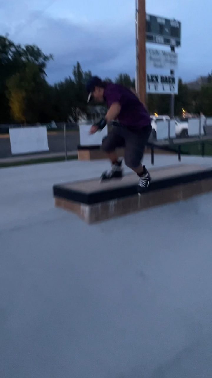 Did a trick #skatepark 